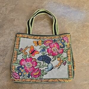 Brighton Floral Canvas Tote Bag - Multicolor